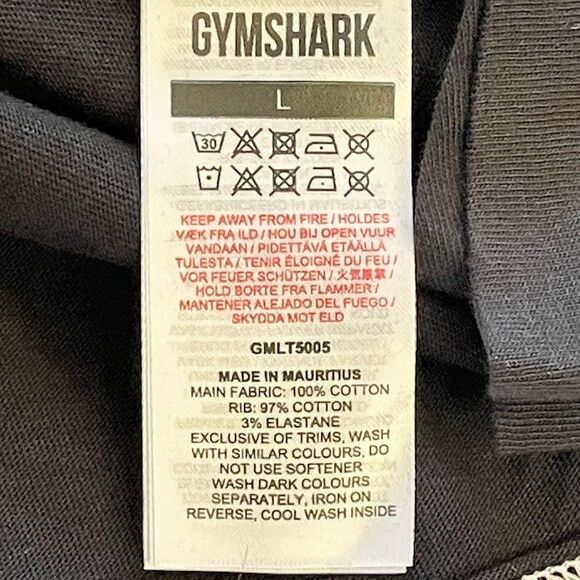 Gymshark Mens Shirt Black Crew Neck Recess Long Sleeve T-shirt Size L NEW - Picture 7 of 10